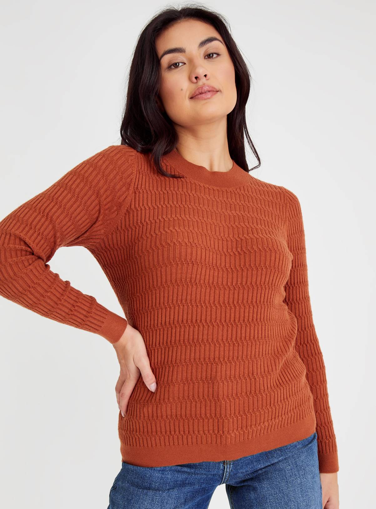 Ginger Mini Cable Knit Soft Touch Jumper 16 - Image 1