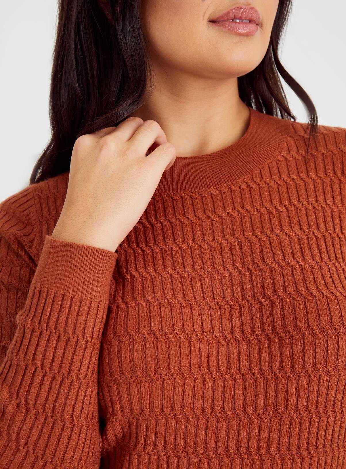 Ginger Mini Cable Knit Soft Touch Jumper 16 - Image 3