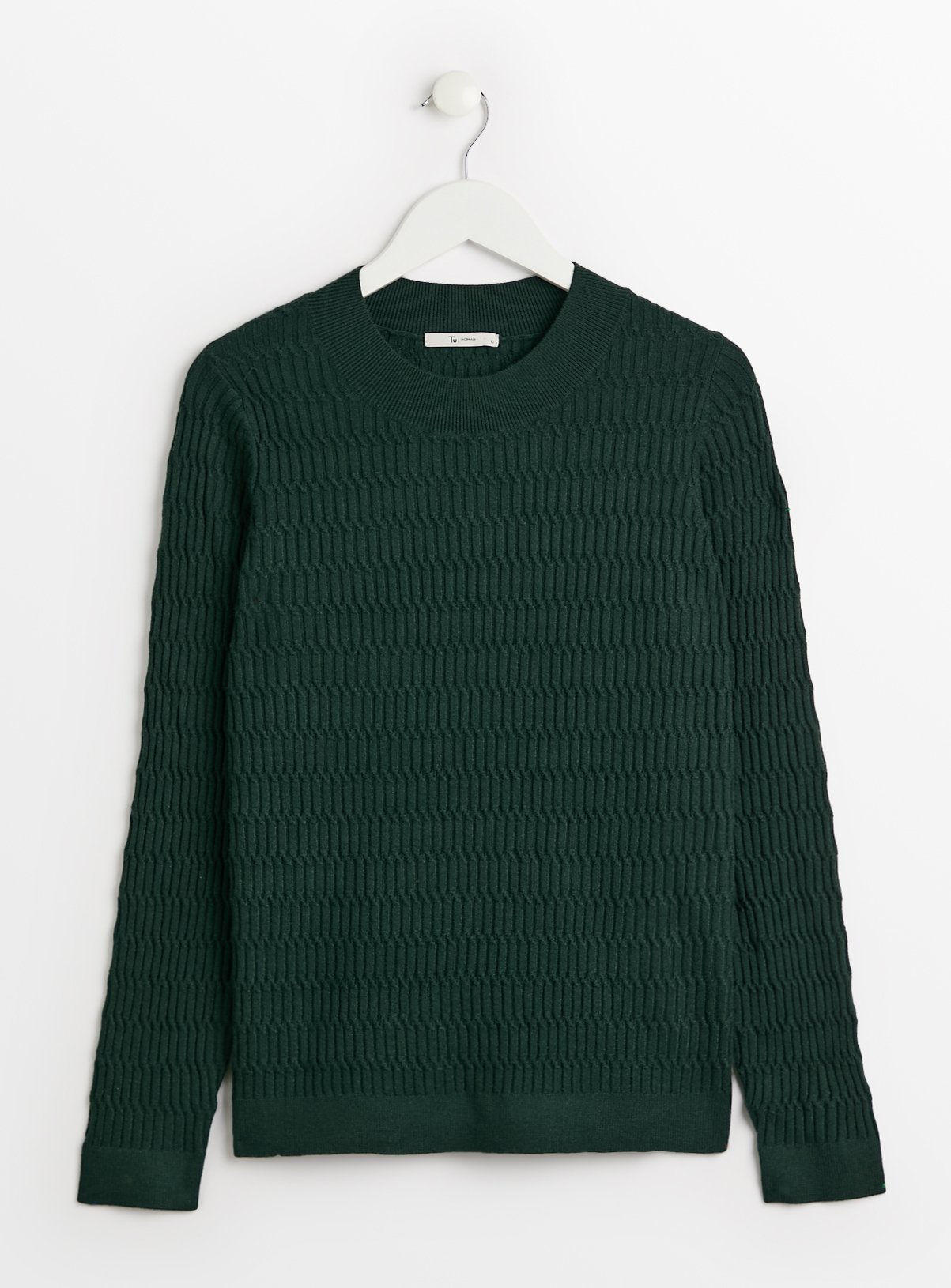Dark Green Mini Cable Knit Soft Touch Jumper 8 - Image 3 thumbnail