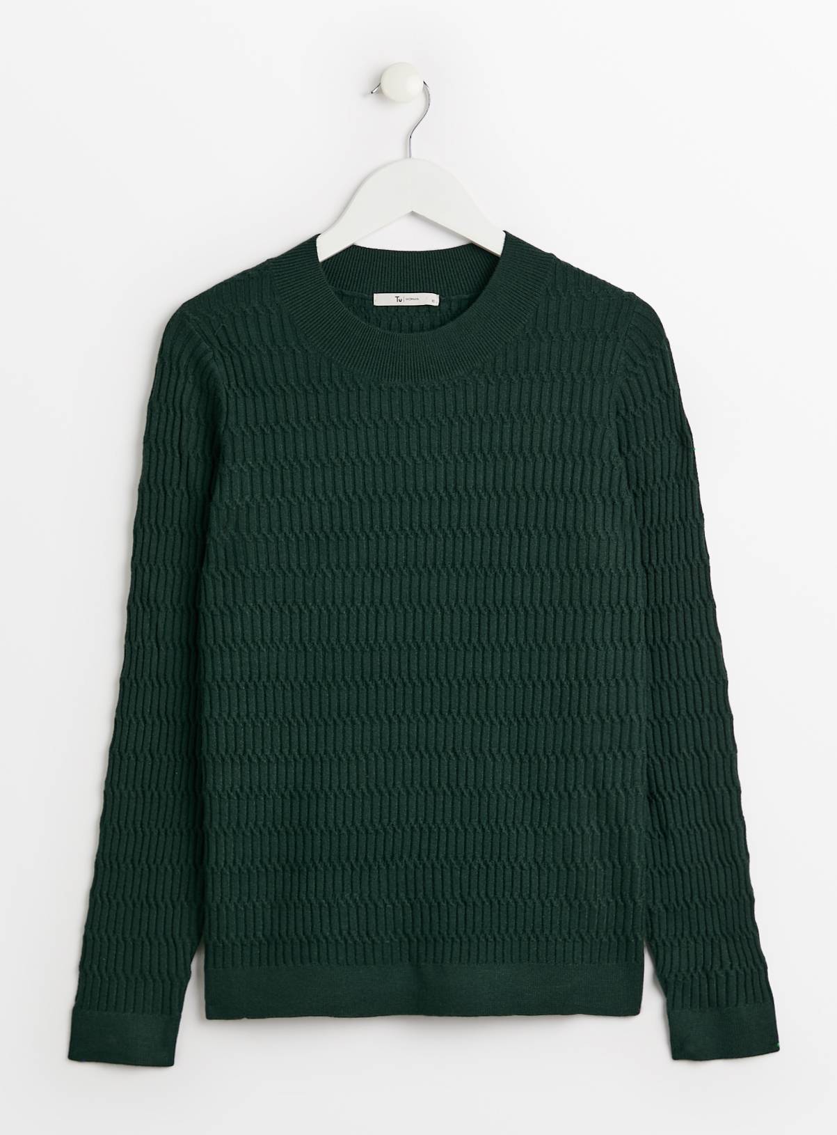 Dark Green Mini Cable Knit Soft Touch Jumper 8 - Image 3