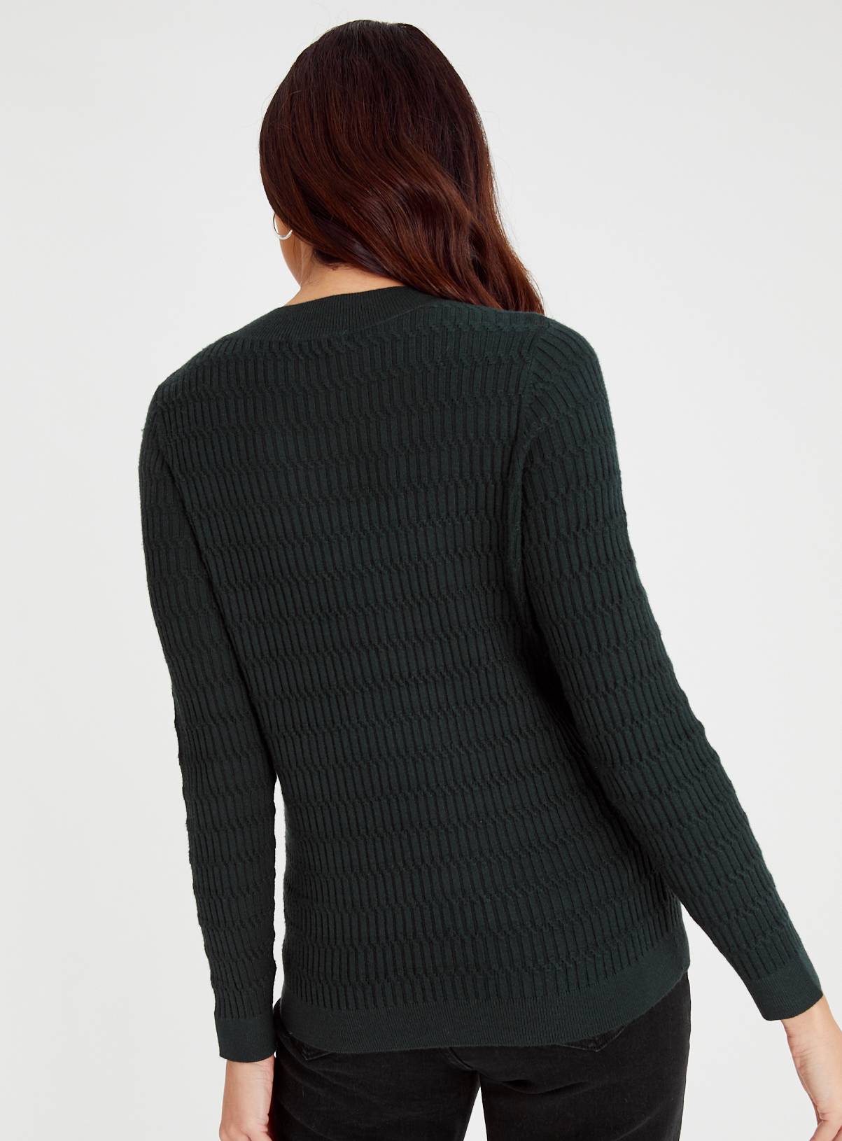 Dark Green Mini Cable Knit Soft Touch Jumper 8 - Image 6