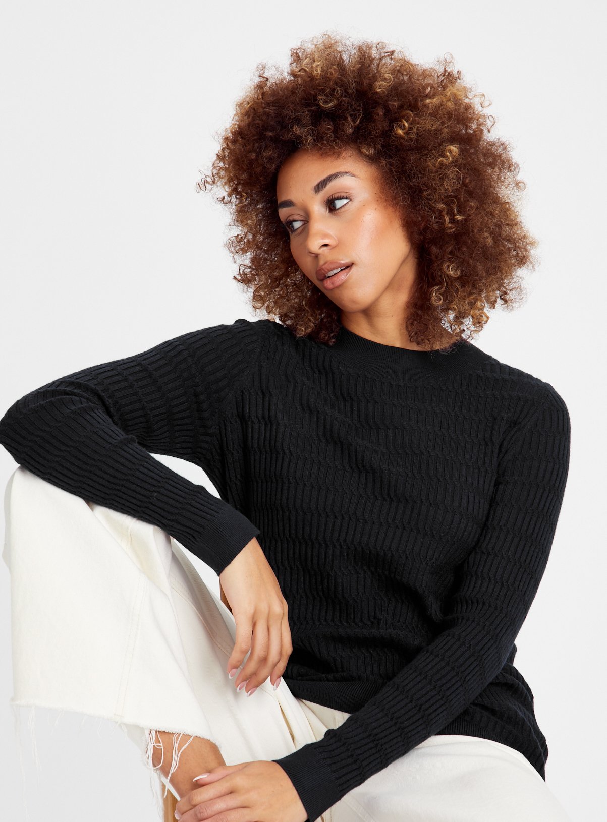 Navy Mini Cable Knit Soft Touch Jumper 12 - Image 1 thumbnail