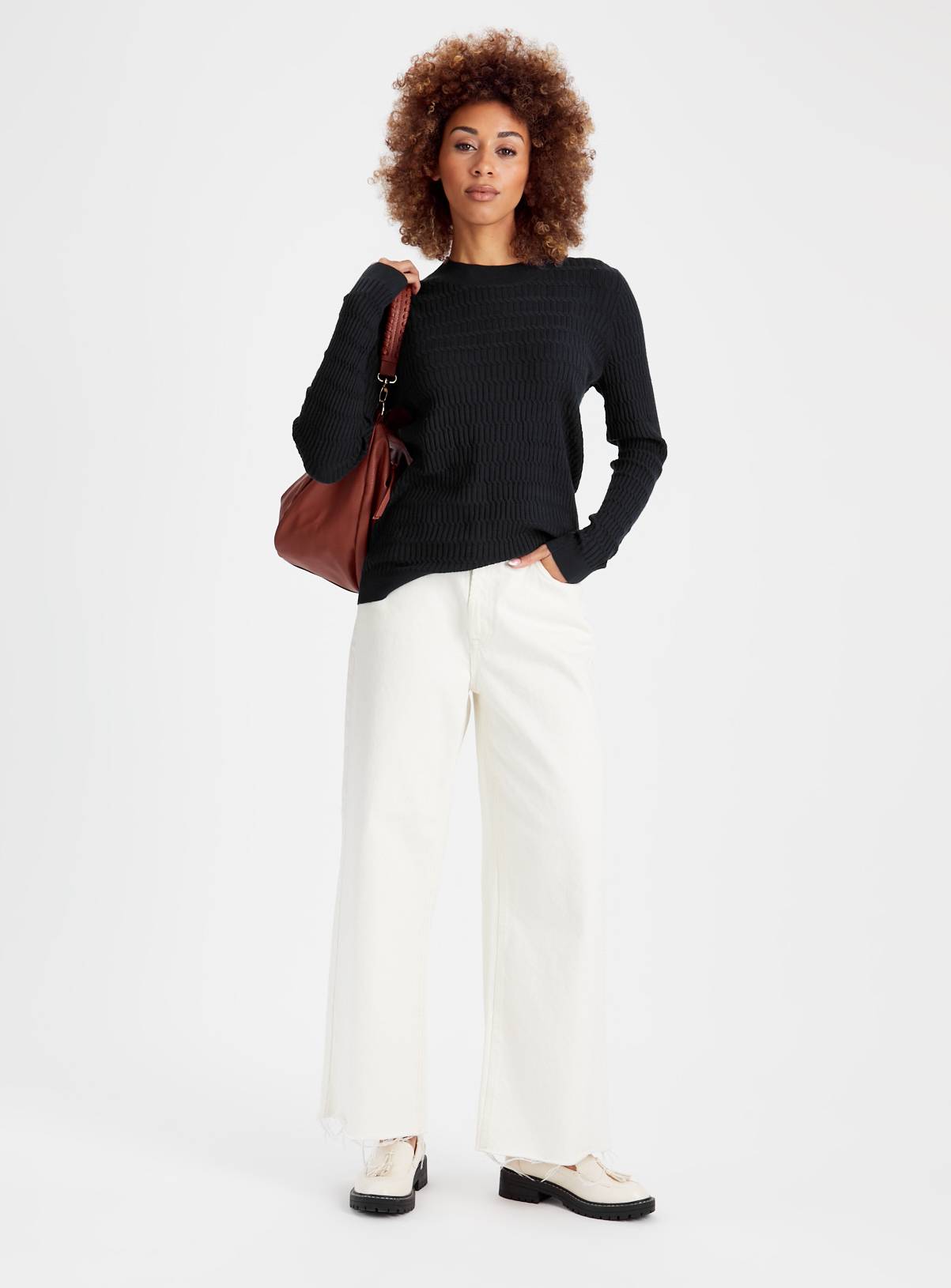 Navy Mini Cable Knit Soft Touch Jumper 12 - Image 2