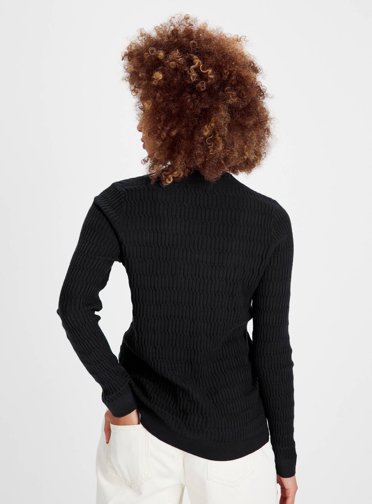 Navy Mini Cable Knit Soft Touch Jumper 12 - Image 4