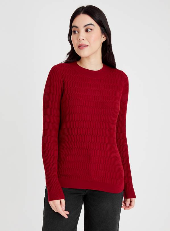 Red Mini Cable Knit Soft Touch Jumper 24