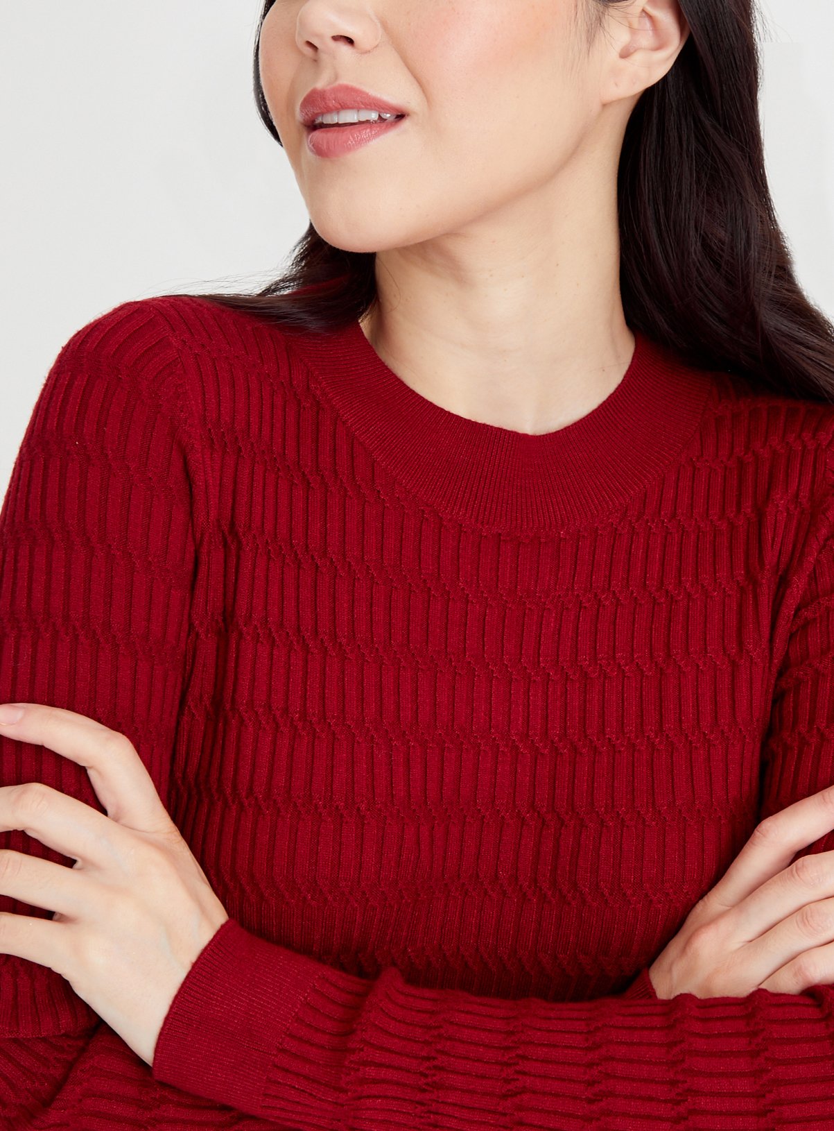 Red Mini Cable Knit Soft Touch Jumper 8 - Image 3 thumbnail