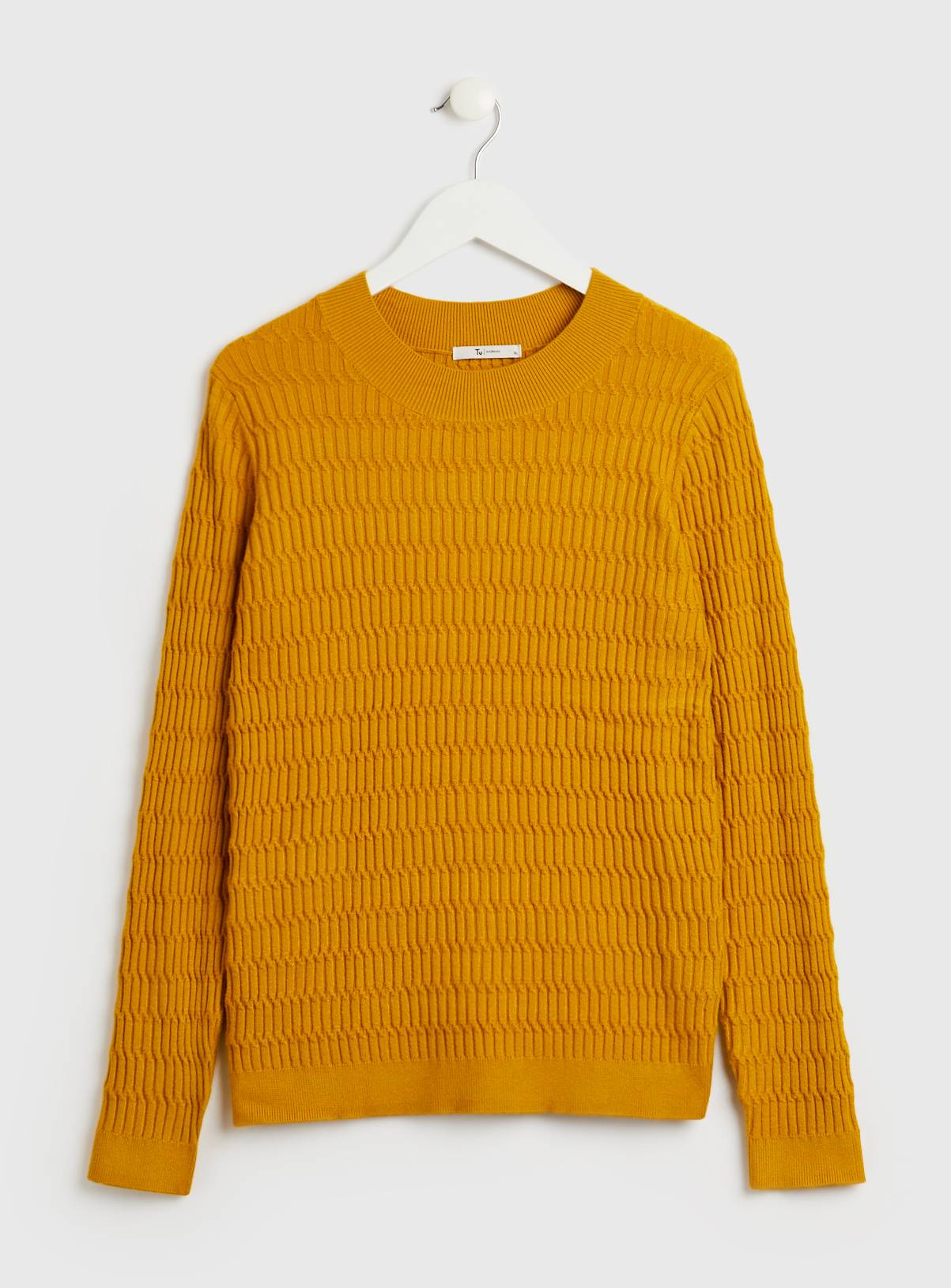 Mustard Mini Cable Knit Soft Touch Jumper 14 - Image 3