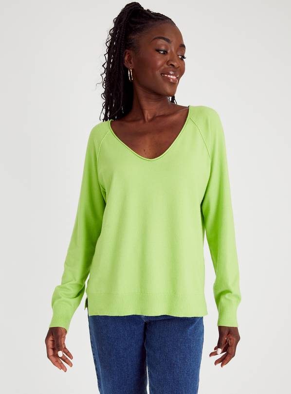 bright green jumper womens