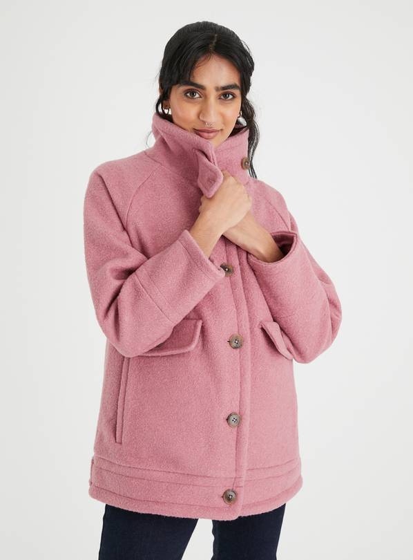 Buy Pink Funnel Neck Jacket 16 | Coats | Argos