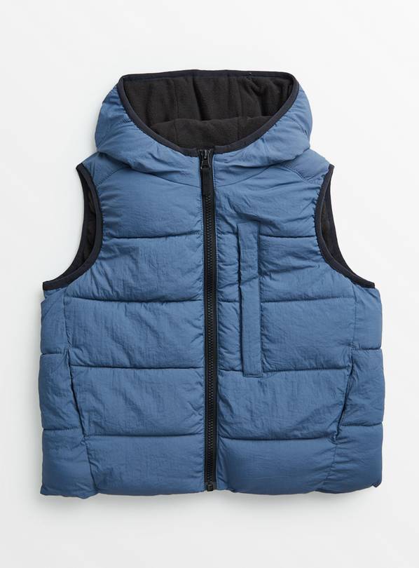 Blue Hooded Gilet 3-4 Years