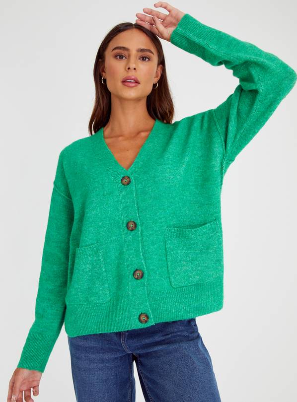 Buy Green Relaxed Fit Cardigan 12 | Cardigans | Tu
