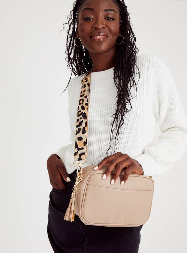 Neutral Cross Body Camera Bag One Size