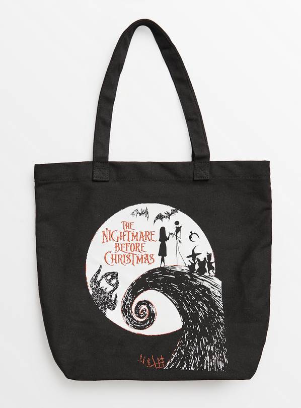 Black Nightmare Before Christmas Canvas Bag One Size