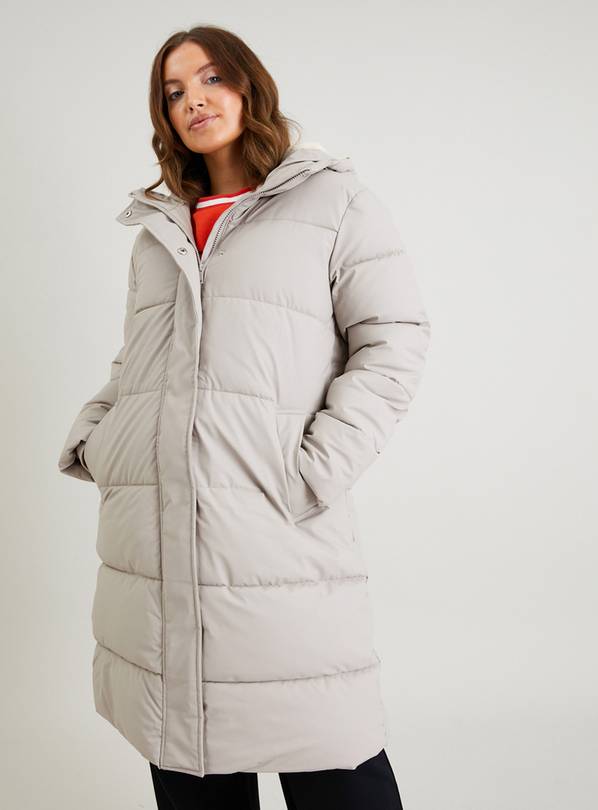 Pale Grey Rubber Padded Coat 24