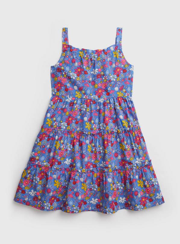 Buy Blue Floral Woven Sundress - 6 years | Occasionwear | Argos