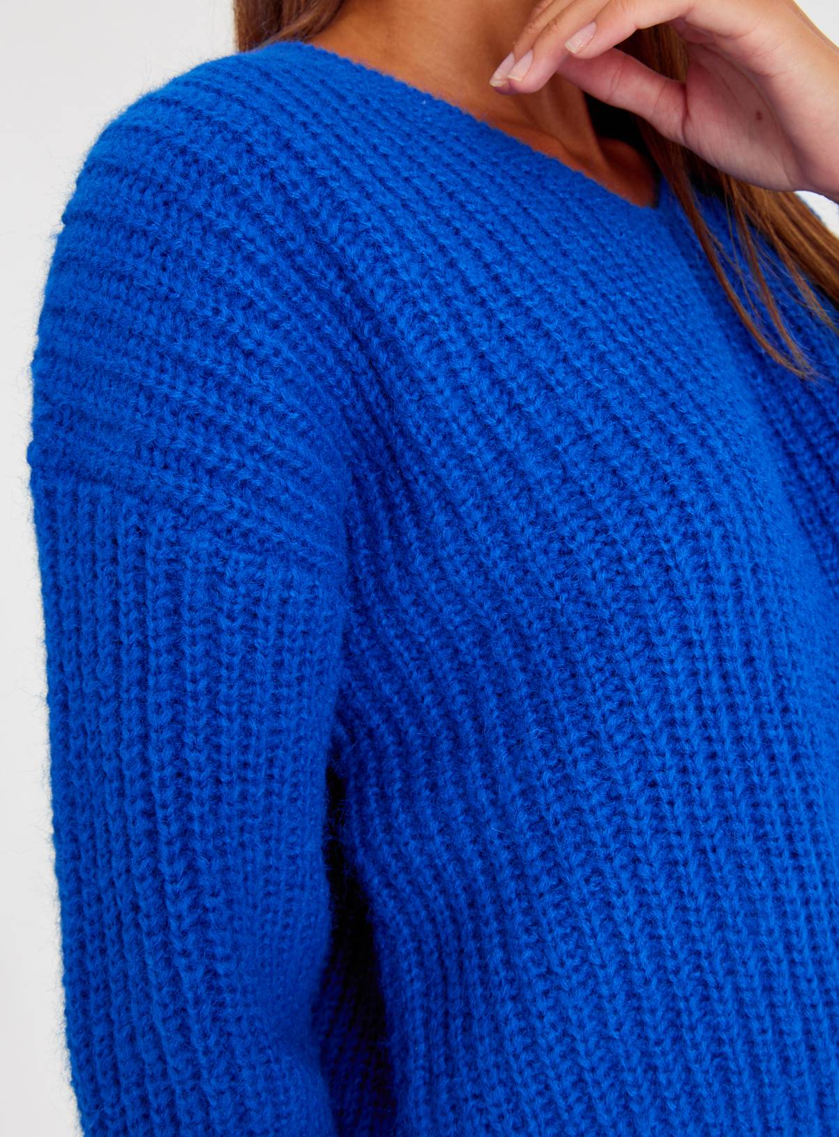 Cobalt Blue Chunky Ribbed Jumper 18 - Image 3