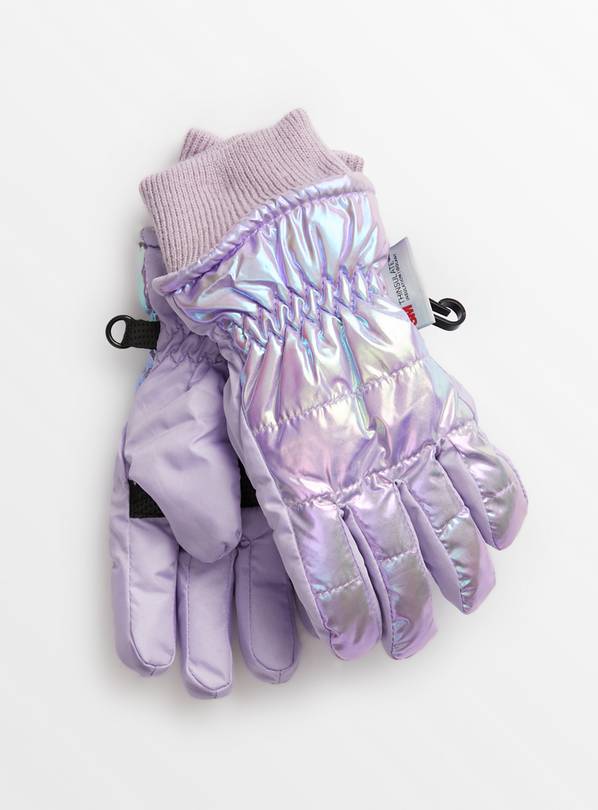 Buy THINSULATE 3M Lilac Iridescent Snow Gloves 6 9 years