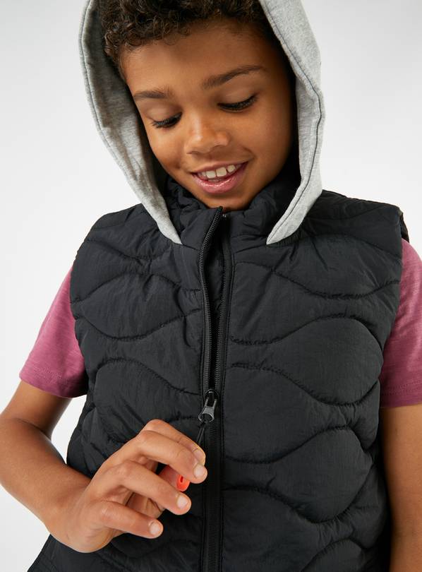 Boys hot sale black gilet