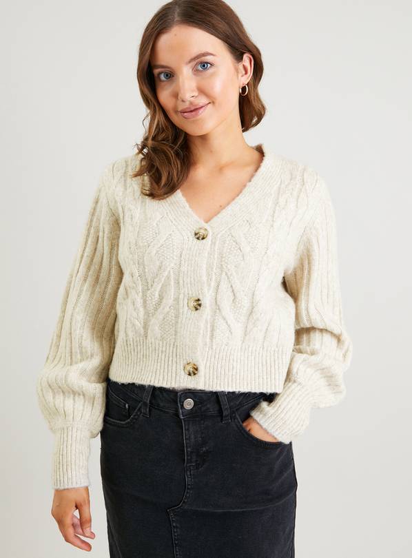 Oatmeal Cable Knit Cardigan 24