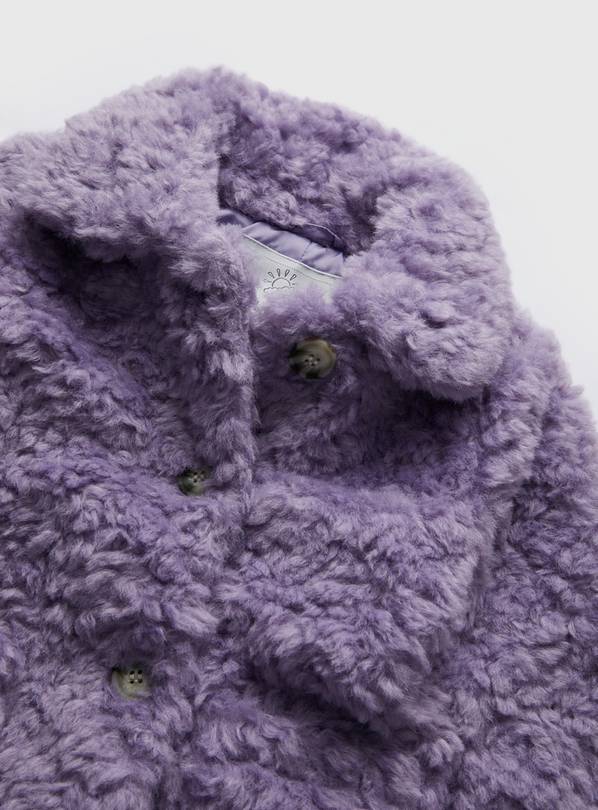 Lilac shop fluffy coat