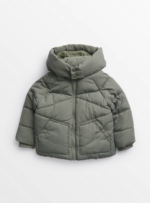 Buy Khaki Padded Puffer Jacket 3-4 years, Coats and jackets