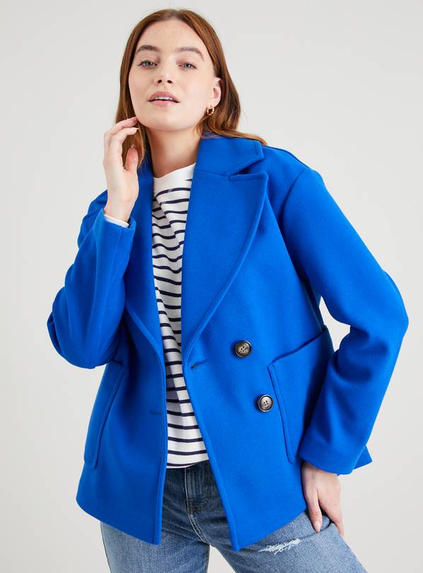 Buy Blue Unlined Smart Blazer Coat 16 | Coats | Tu