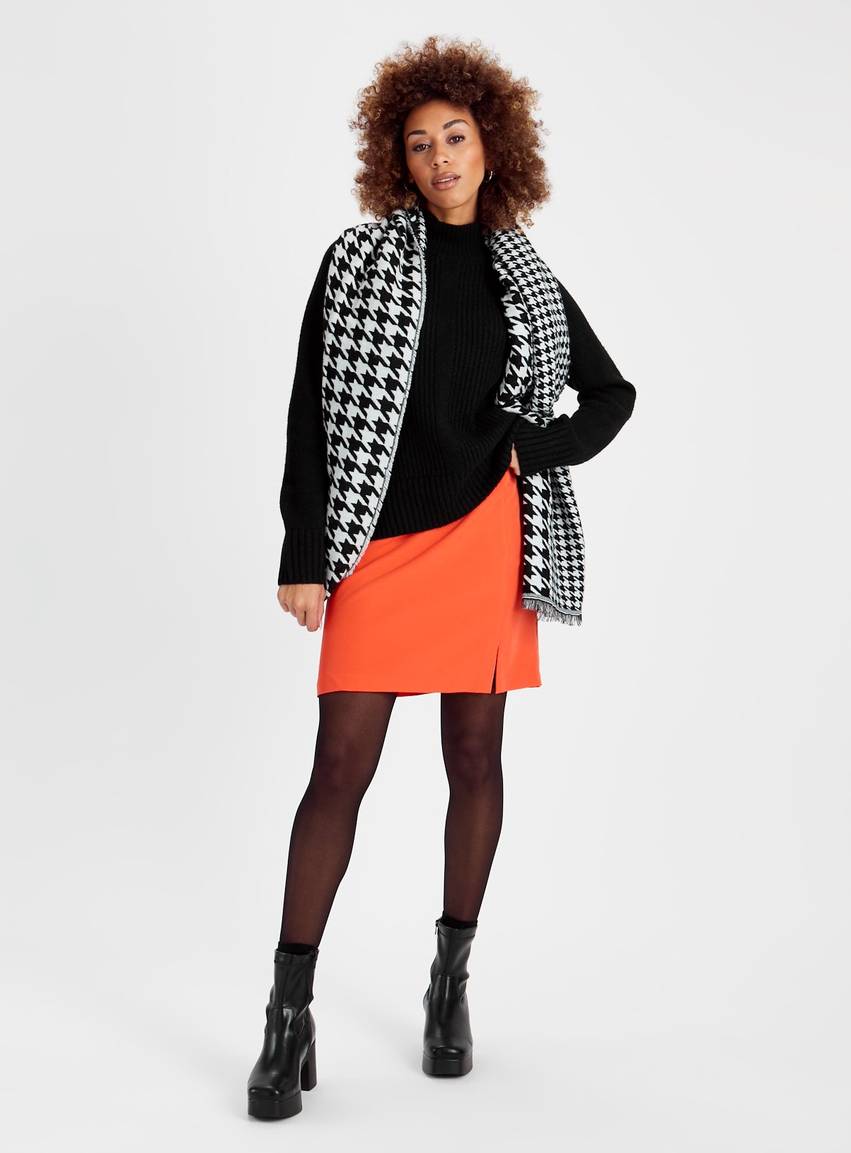 Black Merino Wool High Neck Jumper 24 - Image 2 thumbnail