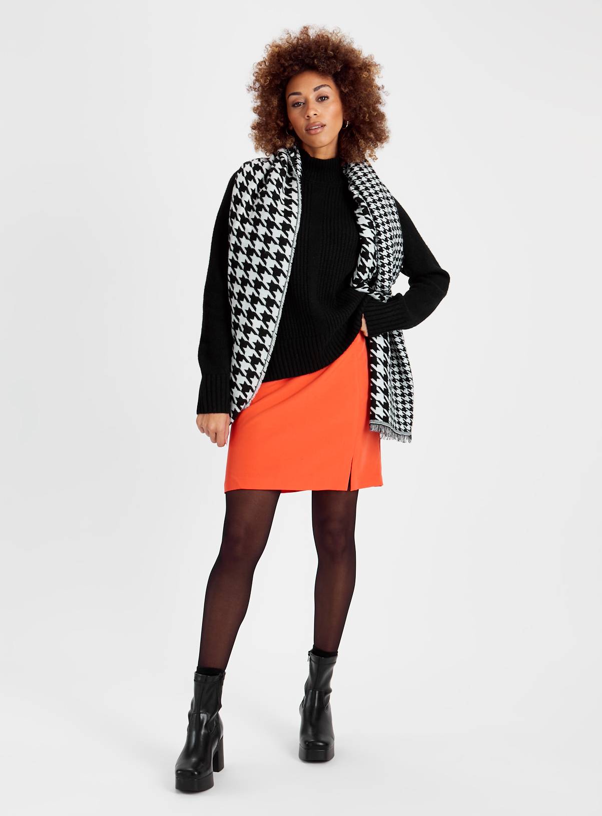 Black Merino Wool High Neck Jumper 24 - Image 2