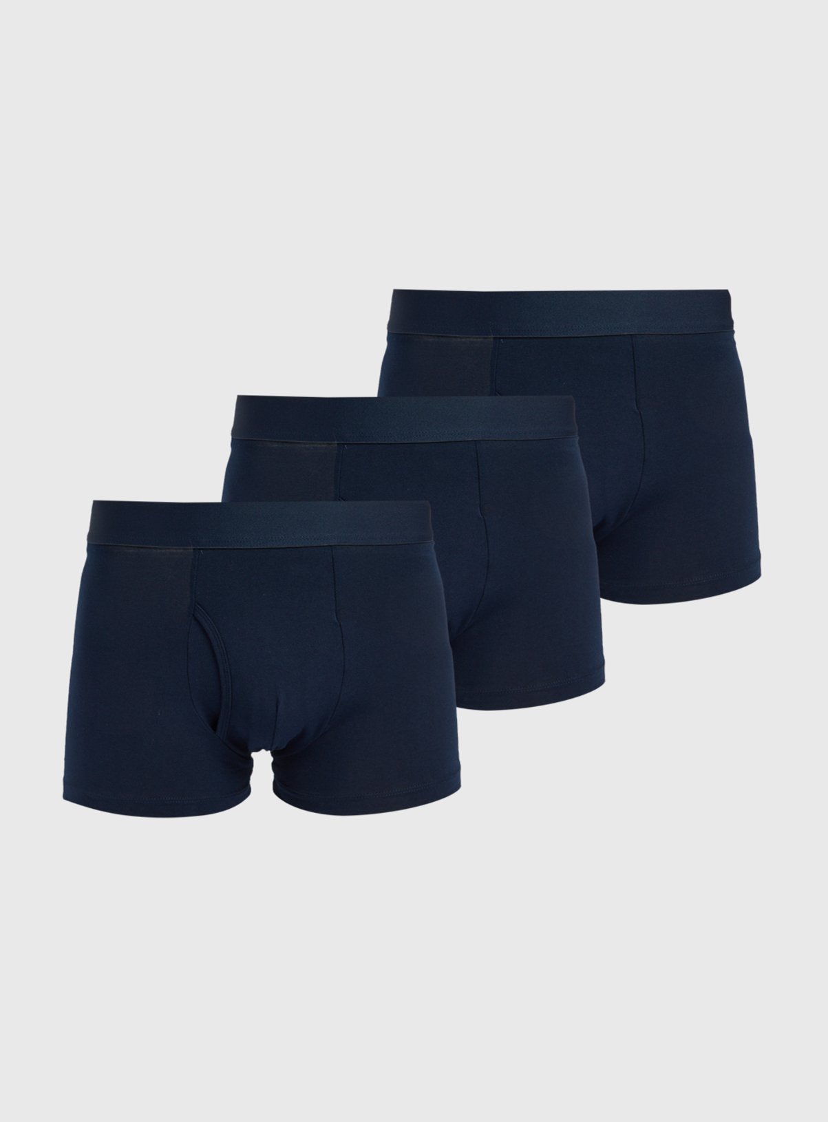 Navy Trunks 3 Pack L