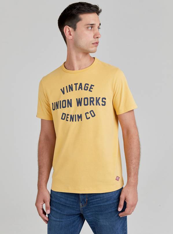 Buy Yellow Vintage Slogan T-shirt XXXL | Trousers | Argos