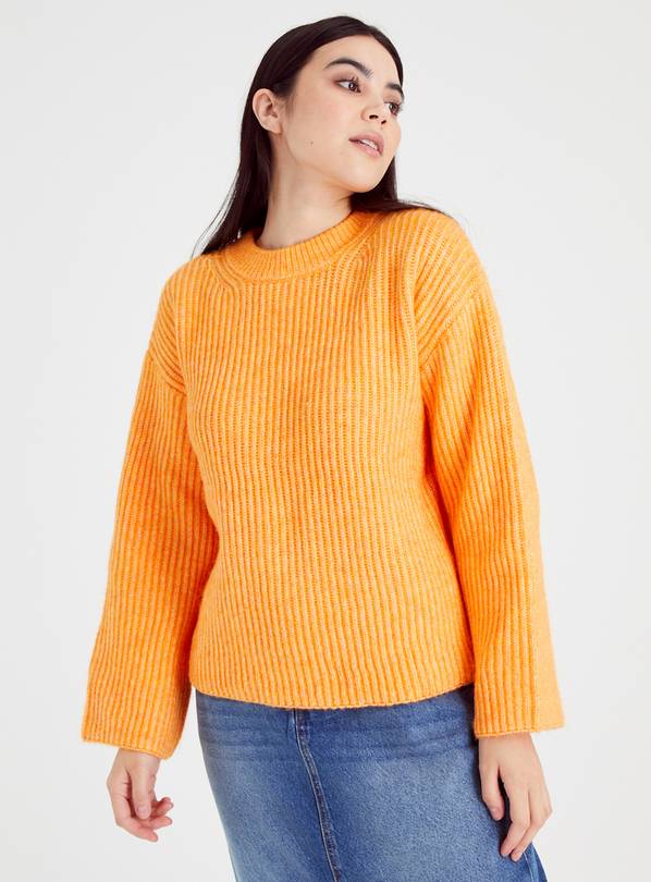 Neon orange cheap crop jumper