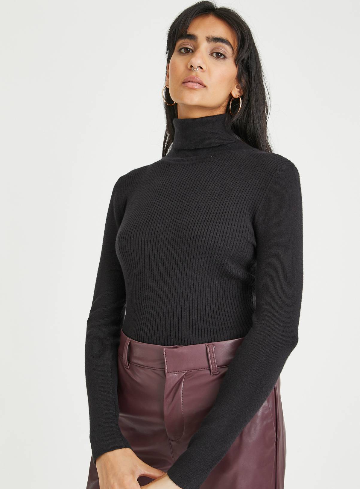 Black Roll Neck Jumper  18 - Image 1