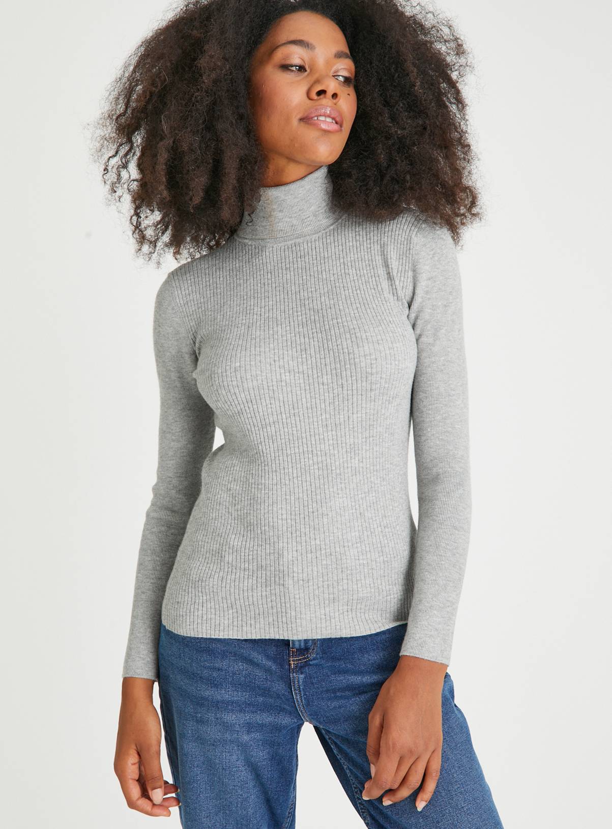 Grey Roll Neck Jumper  24 - Image 1