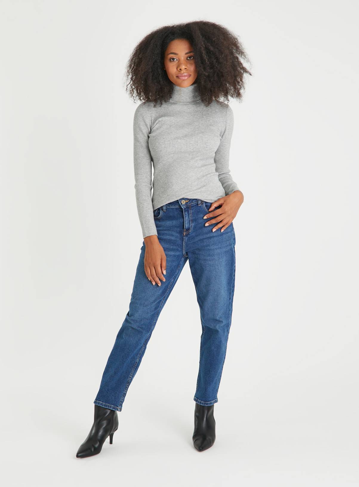 Grey Roll Neck Jumper  24 - Image 2
