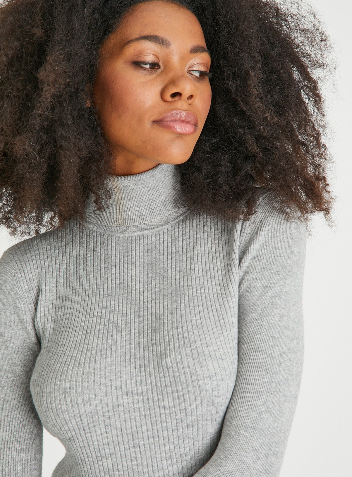 Grey Roll Neck Jumper  24 - Image 3 thumbnail