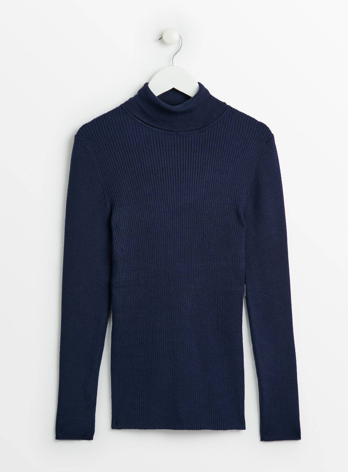 Navy Roll Neck Jumper  24 - Image 3