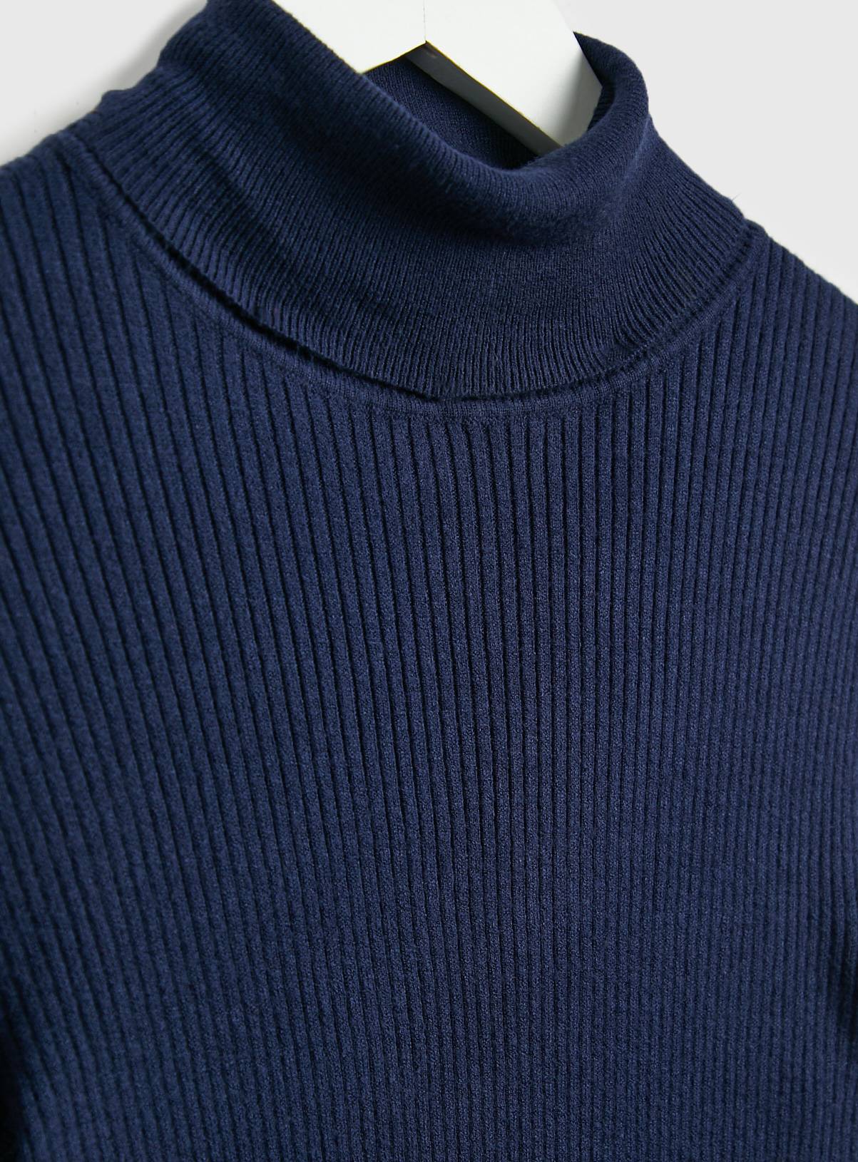 Navy Roll Neck Jumper  24 - Image 4