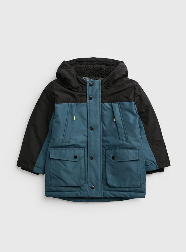 Buy Teal & Black Padded Jacket 3-4 Years | Coats and jackets | Argos