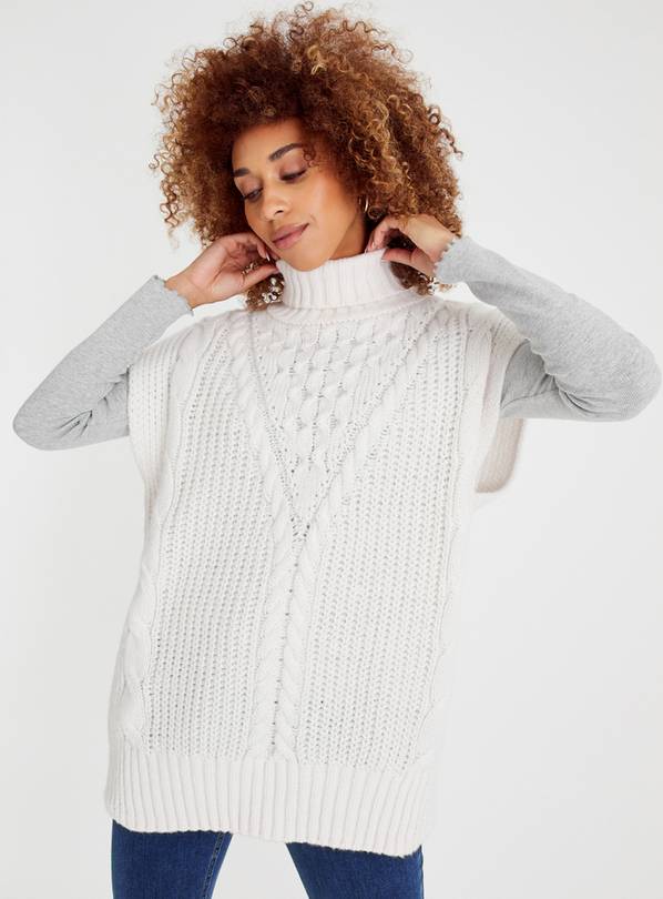 White store knit vest