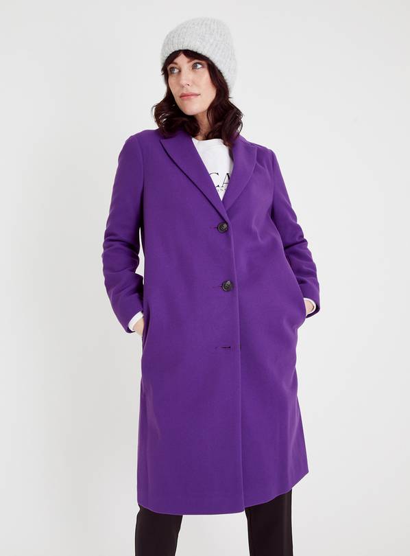Buy Purple Tailored Coat 12 | Jackets | Argos