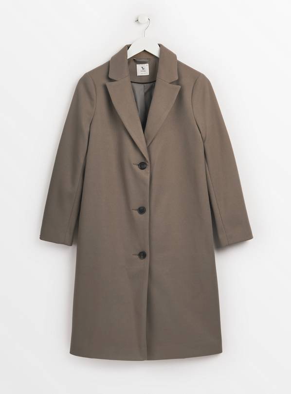 Buy Petite Taupe Tailored Coat 10 | Coats | Tu