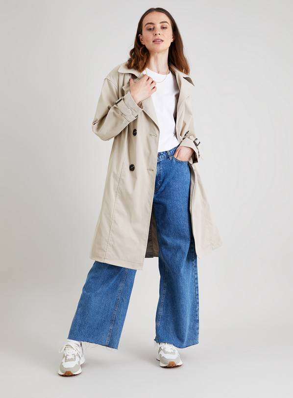 Beige on sale boyfriend coat