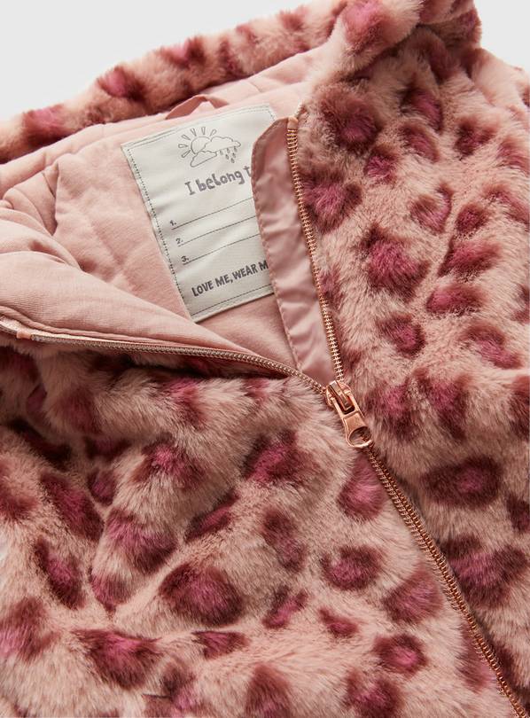 pink leopard coats