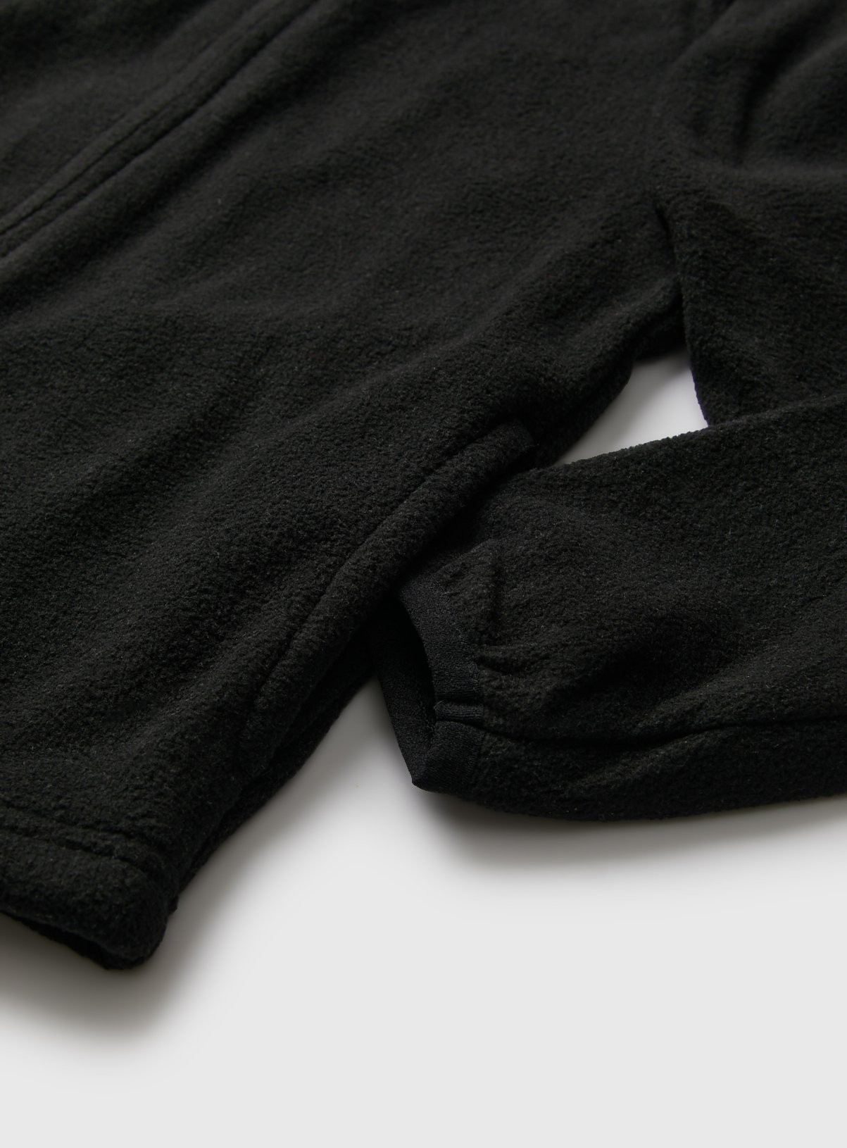 Black Polyester Unisex Full Zip Fleece 5 years - Image 2 thumbnail