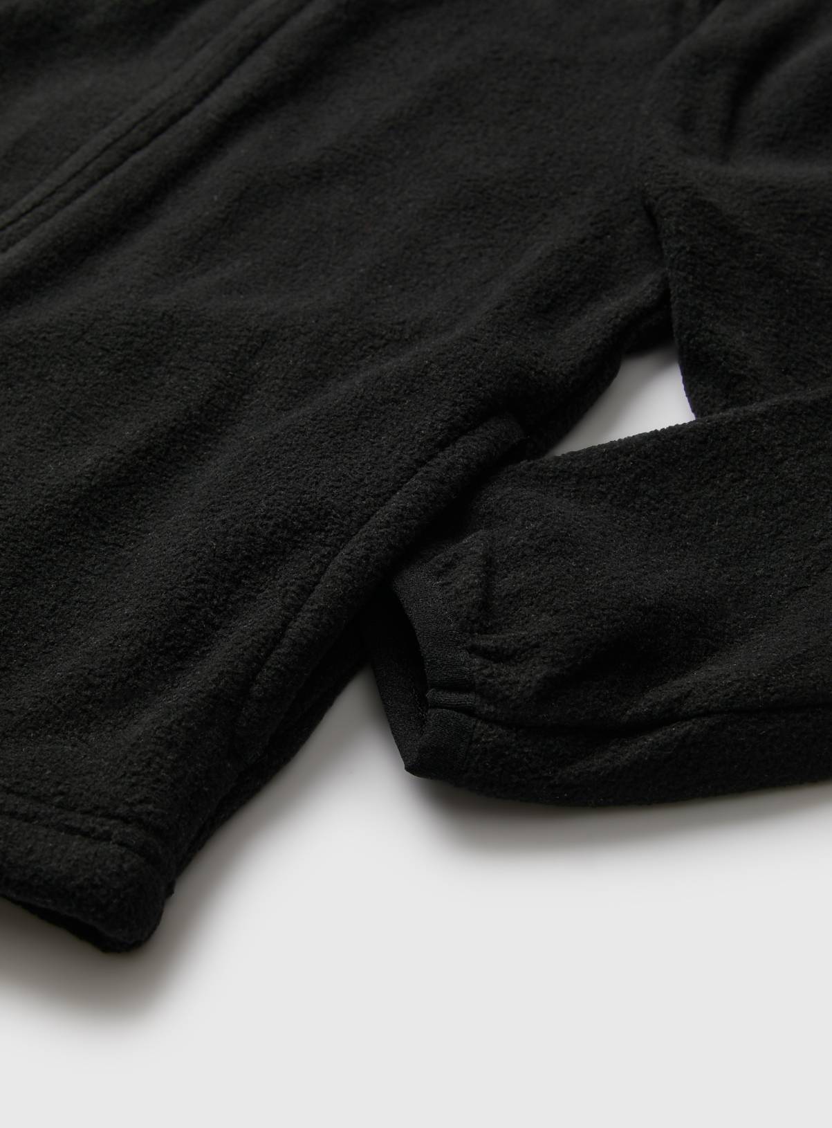 Black Polyester Unisex Full Zip Fleece 5 years - Image 2