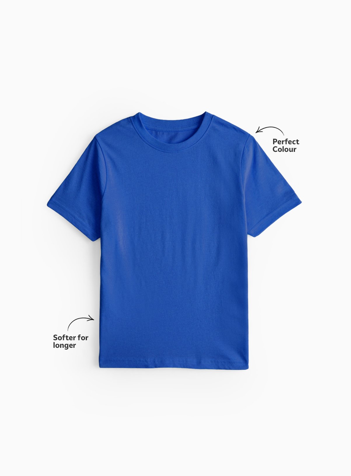 Blue Cotton Crew Neck Sports T-Shirts 2 Pack 11 years - Image 2 thumbnail