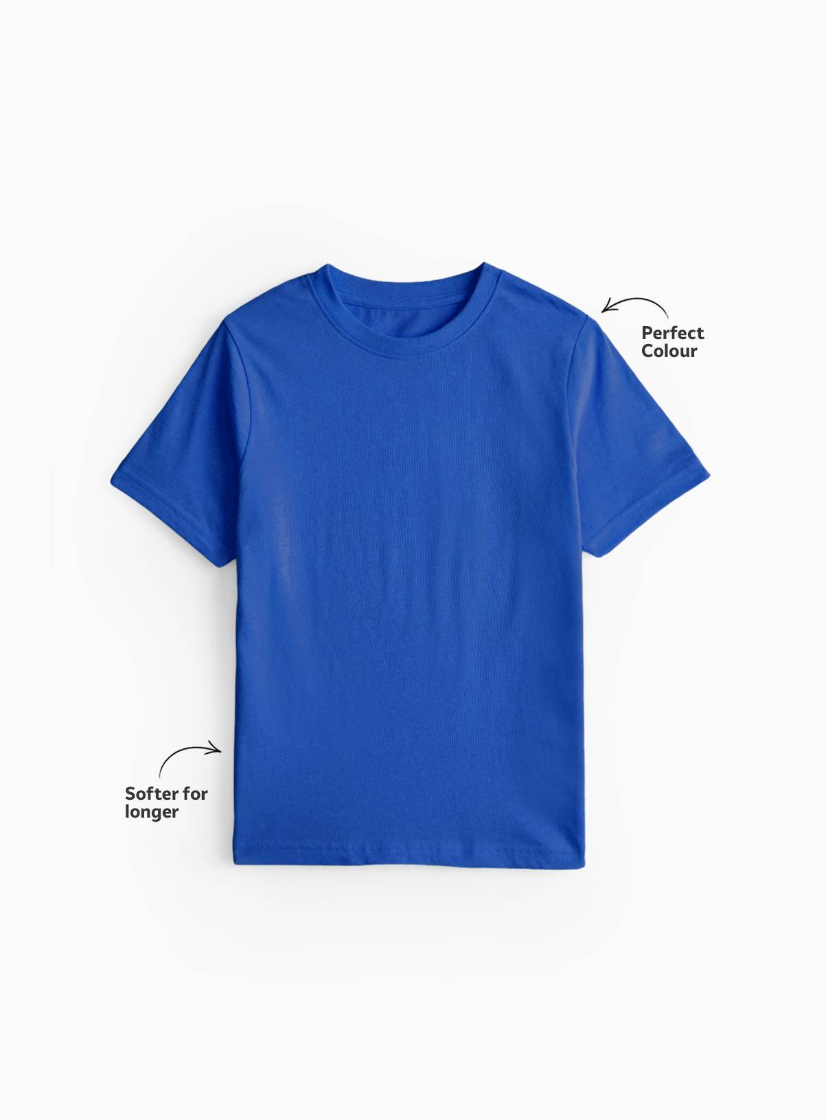 Blue Cotton Crew Neck Sports T-Shirts 2 Pack 11 years - Image 2