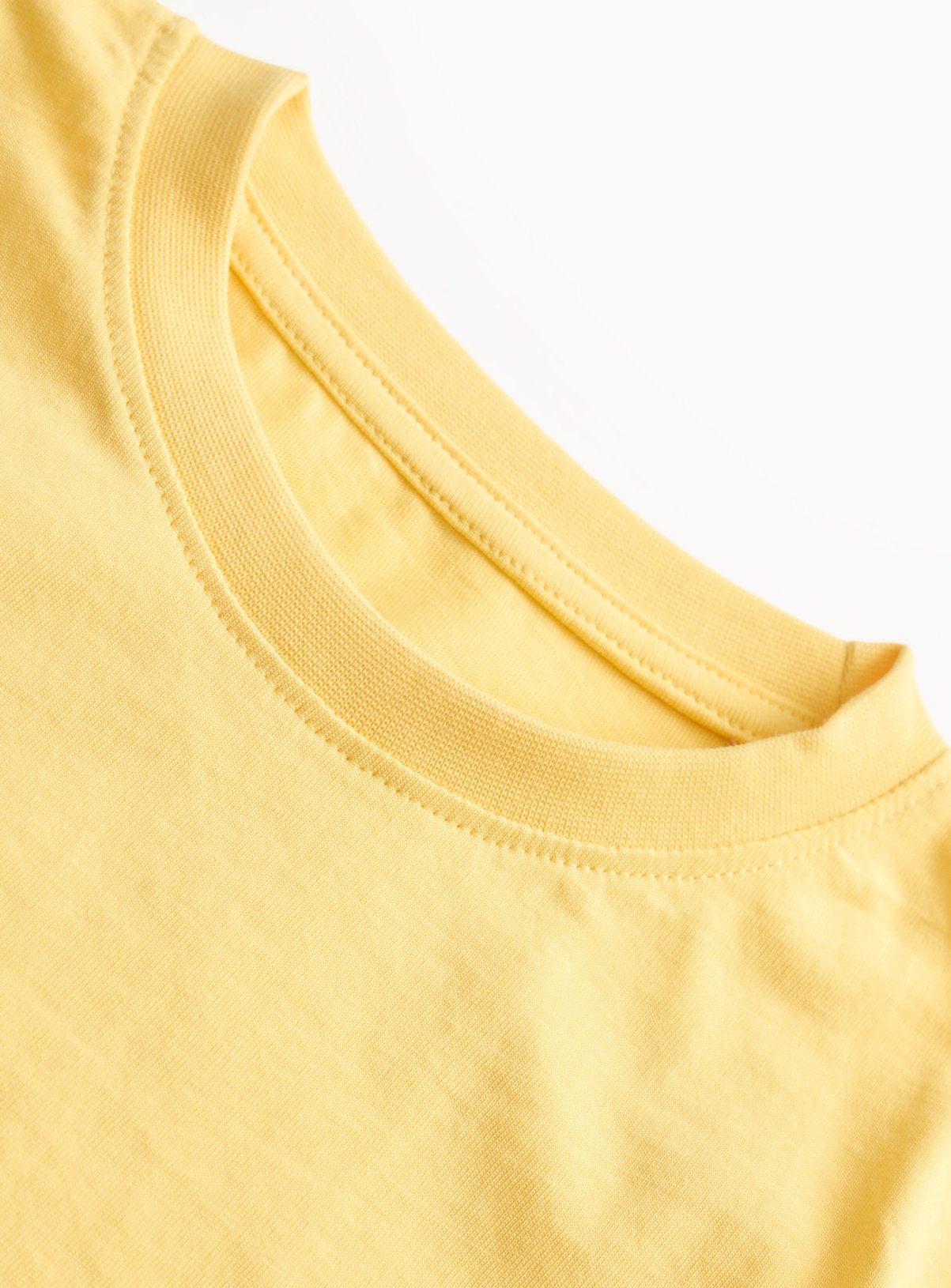Pastel Yellow Cotton Sports Crew Neck T-Shirts 2 Pack 8 years - Image 3 thumbnail