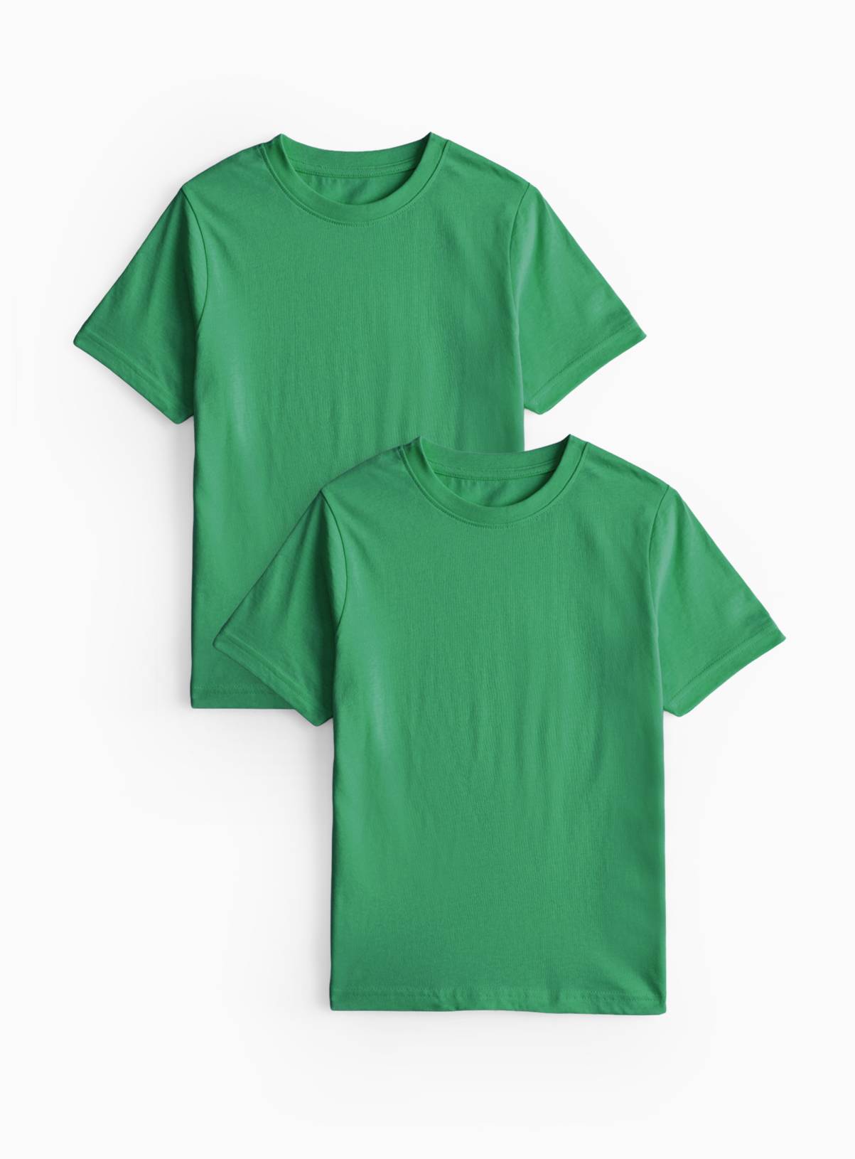 Green Cotton Crew Neck Sports T-Shirts 2 Pack 4 years - Image 1