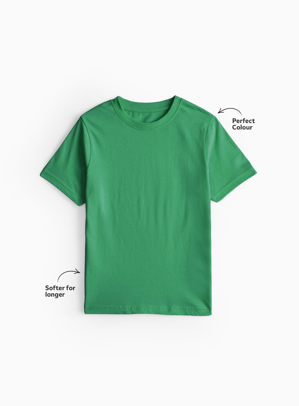 Green Cotton Crew Neck Sports T-Shirts 2 Pack 4 years - Image 2 thumbnail